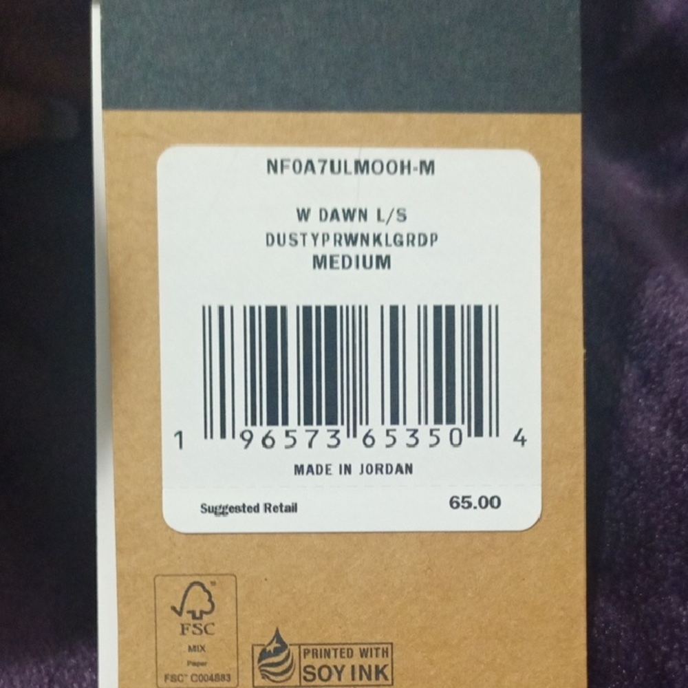 The North Face Women's Dusty Purple Long Sleeve